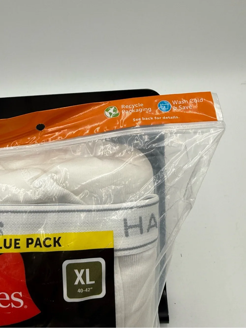 Hanes Men's White 9-Pack Tagless Briefs - XL
